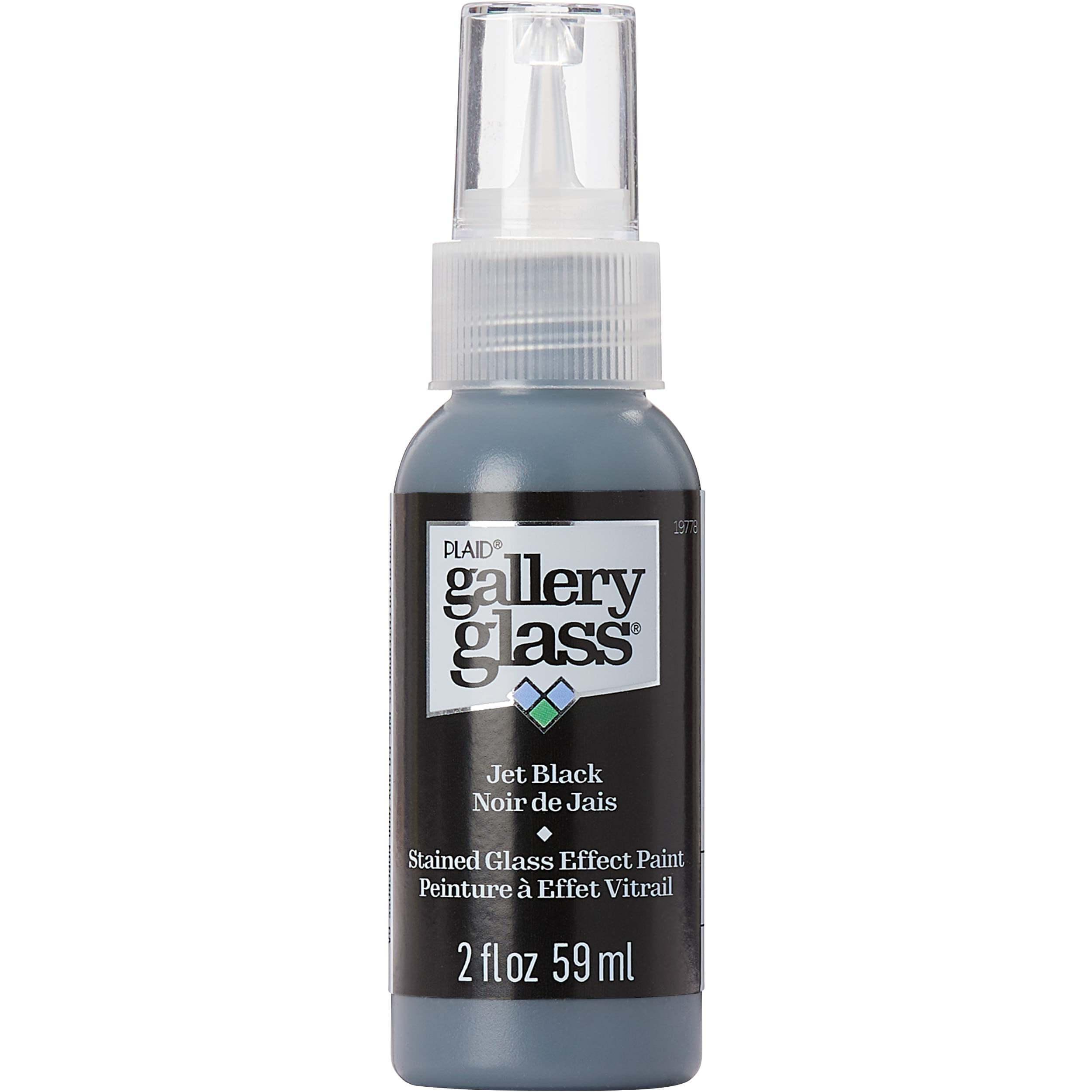 Gallery Glass Paint 59ml - Jet Black - Funky Home Crafts